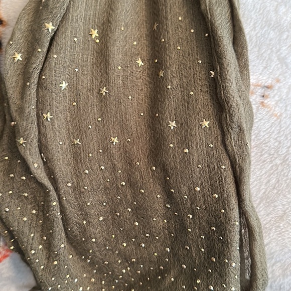 Decorative Scarf-Olive Green - Picture 2 of 3